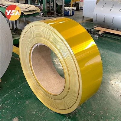 Bobina de aluminio color dorado
